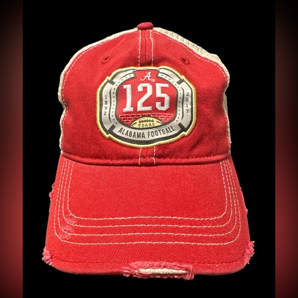 Other - NWT Alabama Crimson Tide Retro Brand 125 Years of Football Tattered Hat Cap